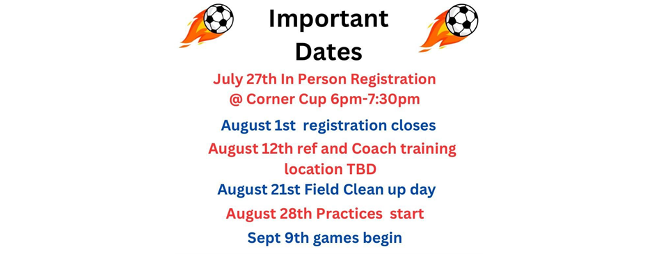 Fall Registration